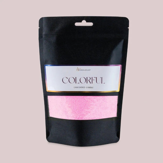 Powdered Candle Refill Kit – Unscented Dark Baby Pink, 330g